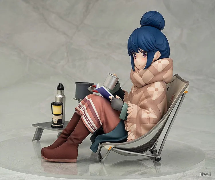 100% Original:Anime Yuru Camp Shima Rin camping outfit 1/7 PVC Action Figure Anime Figure Model Toys Figure Collection Doll Gift