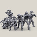1/35 Resin Figure Unpainted Model Kit, military theme, (6 people) Unassembled and unpainted GK,