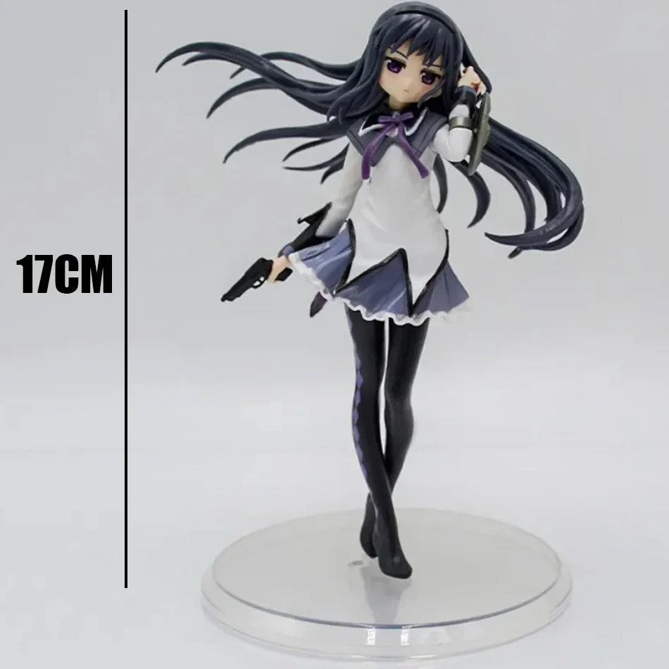 17cm PMMM Magical Girl Anime Figure Kaname Madoka Action Figure Kawaii Akemi Homura Figurine Cute Loli Collection Model Toy Gift