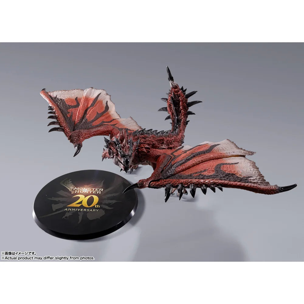 In Stock Original BANDAI SHMonsterArts 20th Anniversary Edition Rathalos Figure Action Anime Monster Hunter Model Genuine Toy
