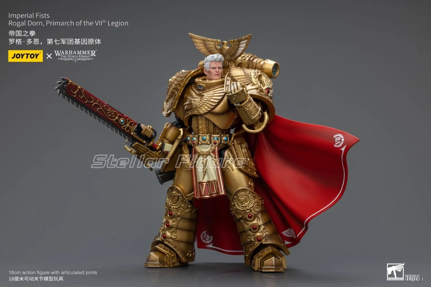 【SF】JOYTOYS 1/18 Action Figure Imperial Fists Rogal Dorn Primarch of The Vl Legion Model Toys Gifts Collection Ornaments