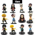 Hot sale Q Posket Figure Wholesale Demon Slayer Mini Figurine 6pcs/12pcs/Sets Kimetsu No Yaiba Small Dolls Desktop Decoration