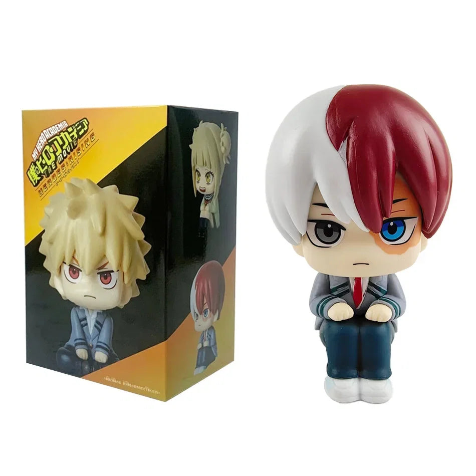 10cm Boku no Hero Academia Anime Figure Midoriya Izuku Action Figure Bakugo Katsuki/Todoroki Shoto Figurine PVC Collection Toys