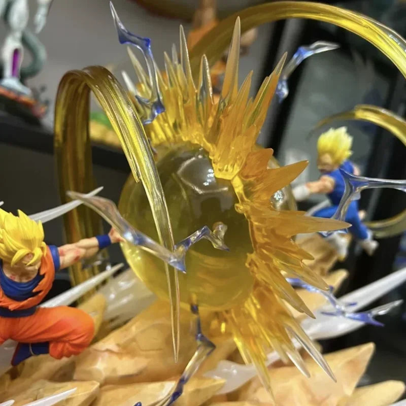 18cm Dragon Ball Figure Goku Vs Vegeta Figure Sky Top Wcf Goku Vs Vegeta Anime Figure Goku Vegeta Action Figurine Pvc Model Gift