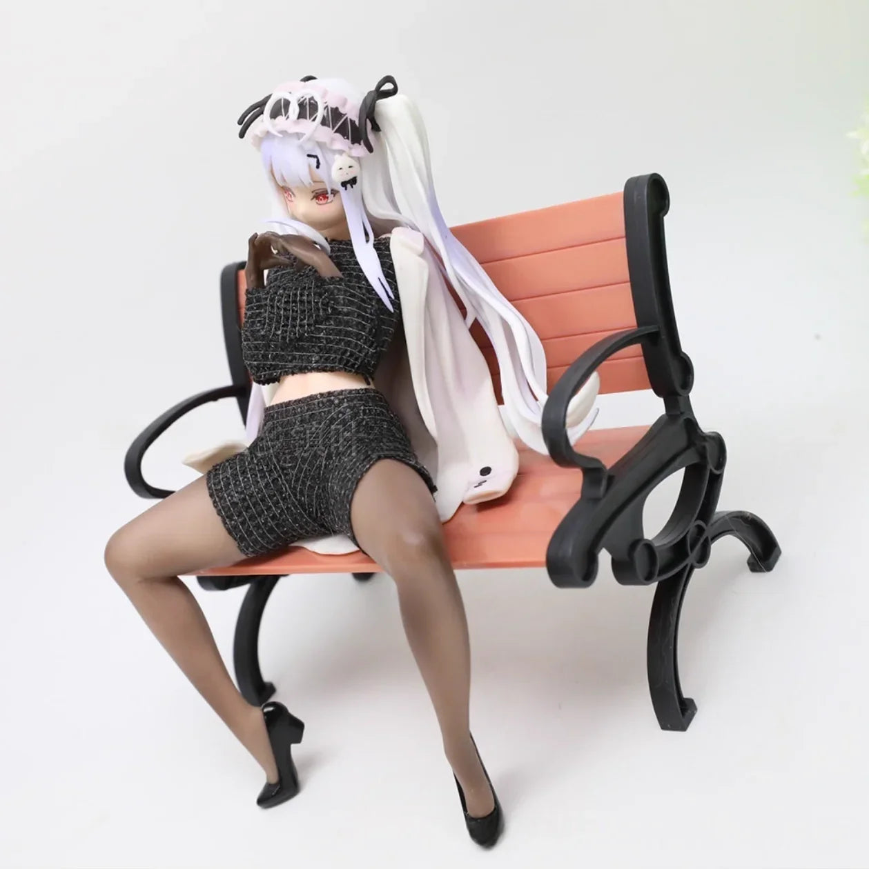 New Counter Current Tea Party Tokisaki Mio Beautiful Girl Anime Handmade Action Figures Desktop Case Decoration Ornament Gifts