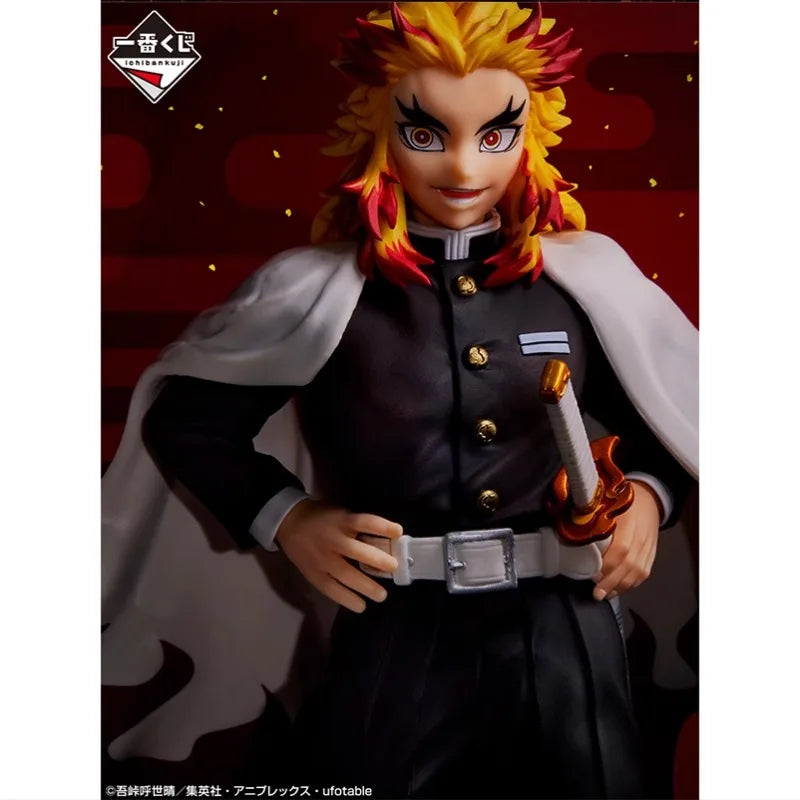 In Stock Original BANDAI Ichiban Kuji Demon Slayer Rengoku Kyoujurou Tomioka Giyuu Kochou Shinobu Anime Figures Toy Gifts