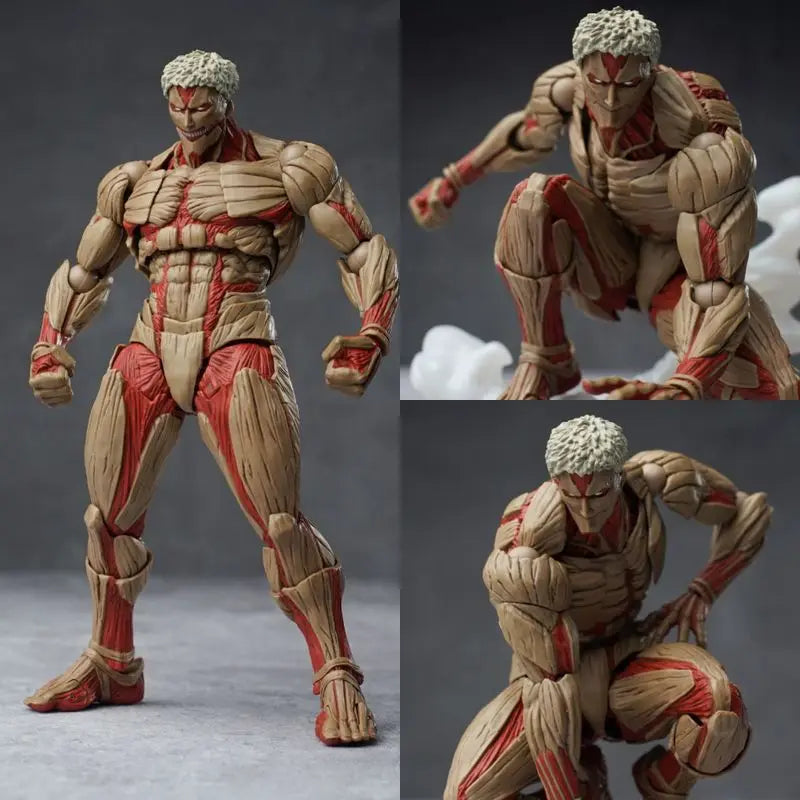 Hot In Stock Kaiyodo Eren Jaeger Action Figure Amazing Yamaguchi The Armored Titan Figure Attack On Titan Anime Model Toys