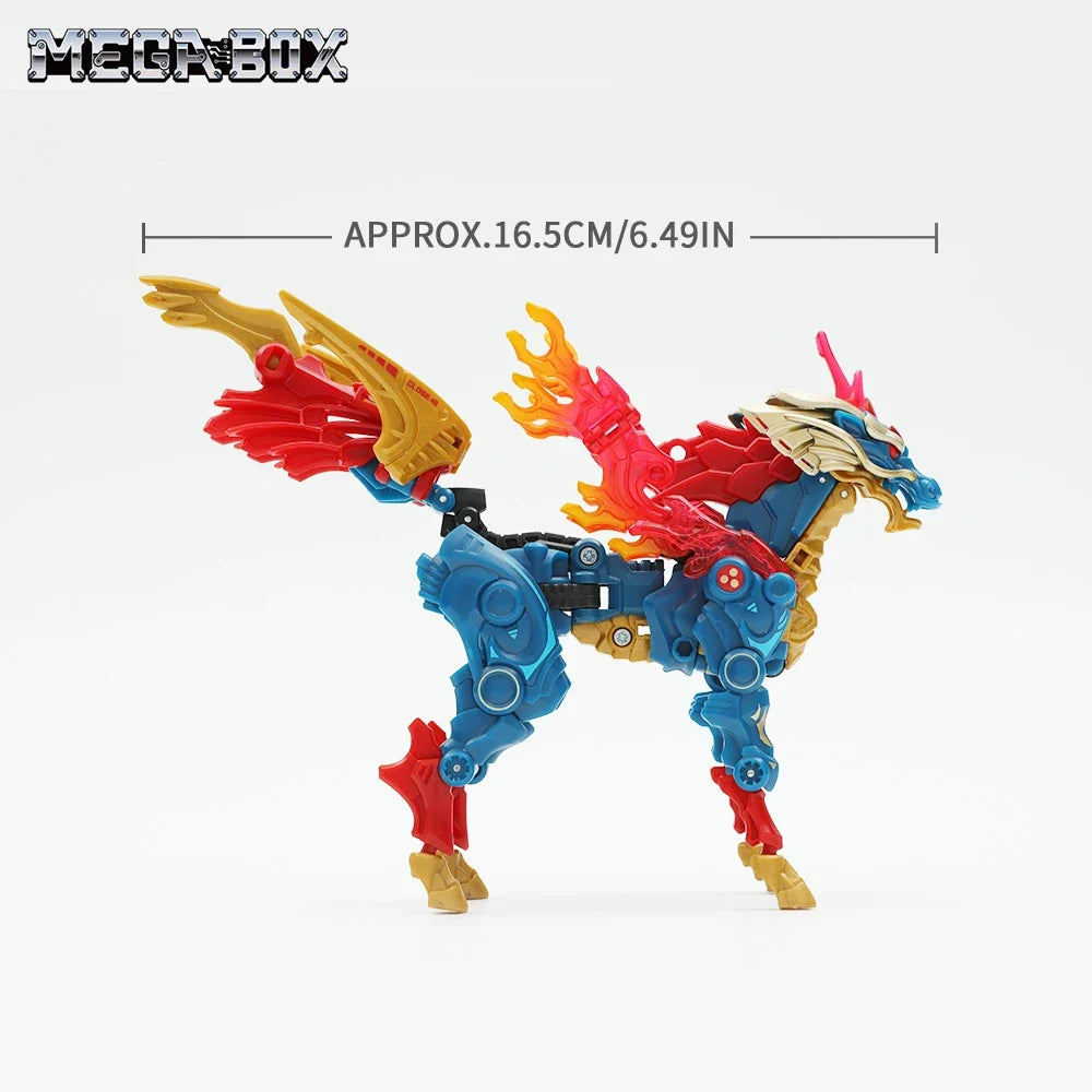52TOYS MegaBox Kirin Deformation Toys Action Figure, Anime Character Transforming Collectible Converting Toys