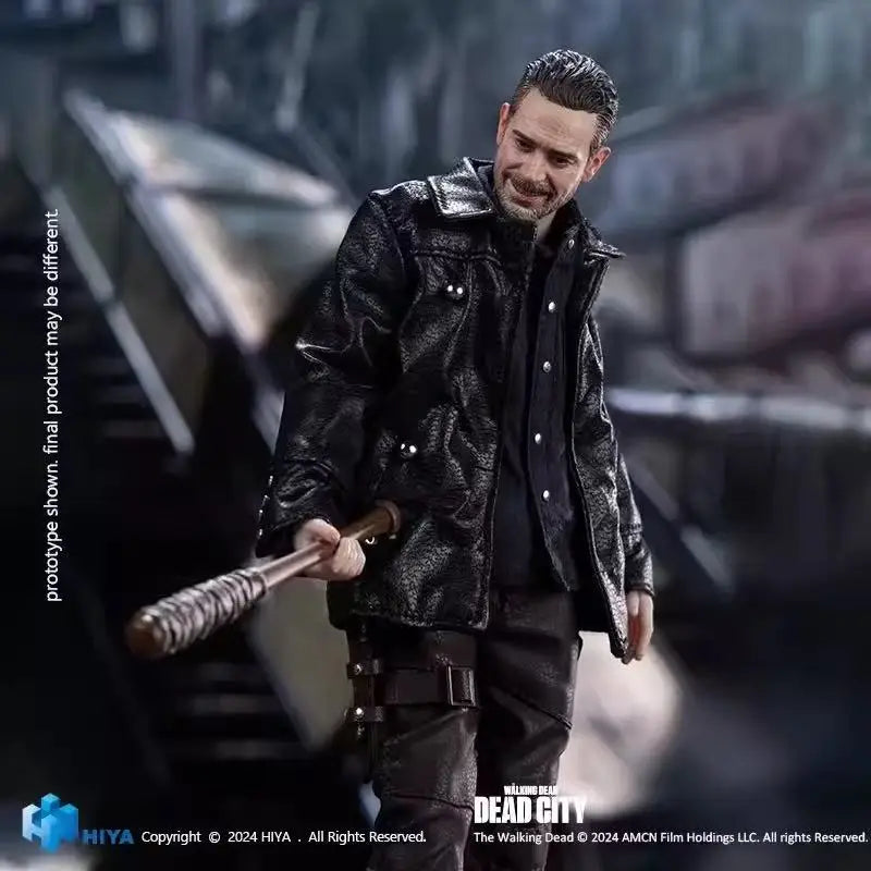 In Stock Original HIYA Toys The Walking Dead: Dead City Exquisite Super Negan 1/12 Scale Action Figure