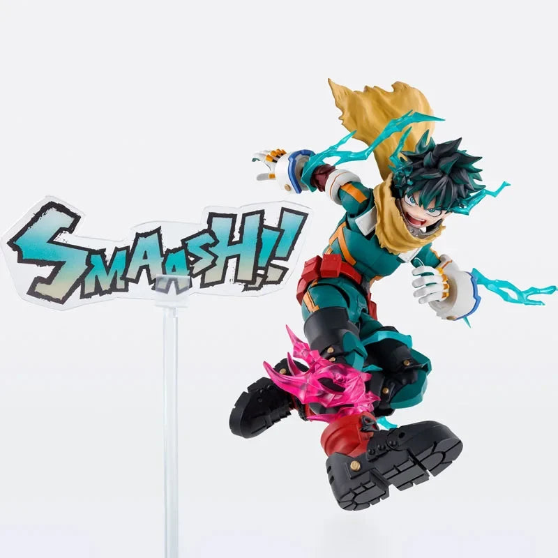 BANDAI Original Box SHF Bakogo Deku Bakugo PLUS ULTRA Anime Action Figure Model Toy Gift for Kid Foam Box Packaging
