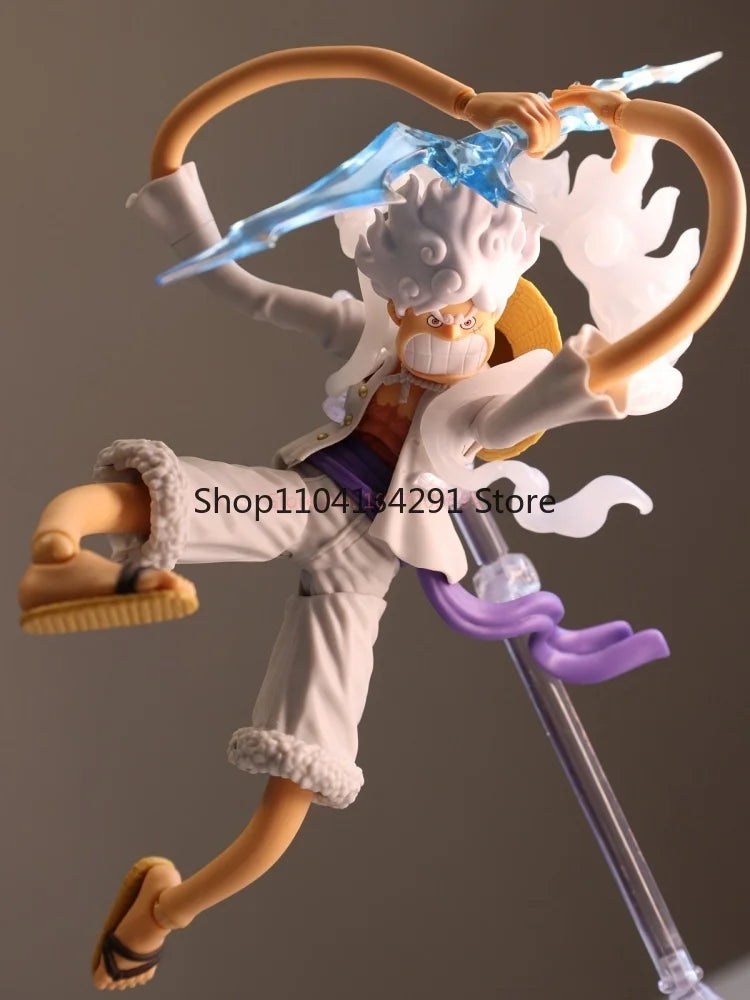 In Stock Original Bandai S.H.Figuarts S.H.Figuarts Anime Monkey D Luffy Gear 5 Nika One Piece Action Figure Pvc Model Toys Gifts