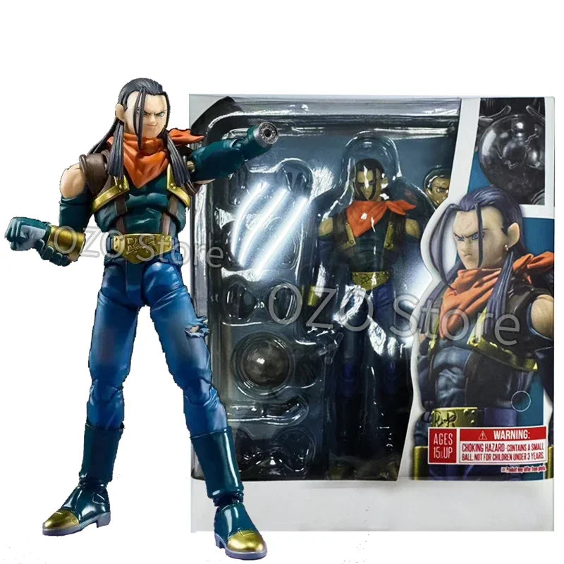 SHF Dragon Ball GT Super Android 17 Action Figures 16cm Anime Model Statue Collection Decoration Toys Ornaments Doll Gift