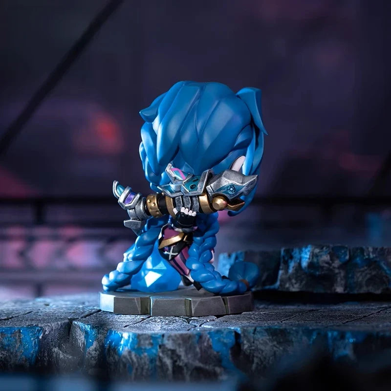 Lol League Of Legends Arcane Jinx Anime Game Chibi Figure Q Version Ornaments Game Peripherals