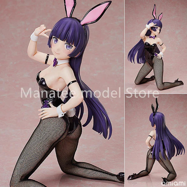 FREEing Original Oreimo 2 Kuroneko Bunny Ver. 1/4 PVC Action Figure Anime Model Toys Collection Doll Gift