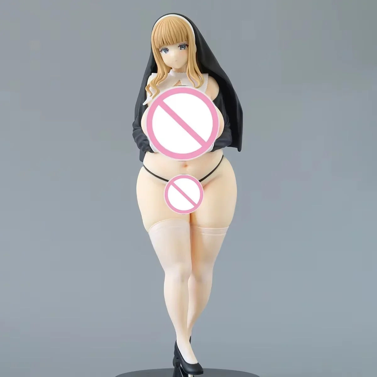 26cm Bnzalacer Hentai Figure Fat Nun Ecchi Sexy Waifu Anime Fat Sister Figures Pretty Girl Collection Toy For 18+ Gift