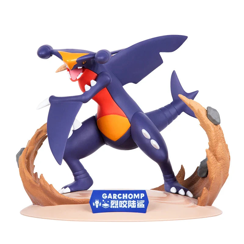 Funism Original Pokemon Actionfiguren Knakrack Exquisite Anime-Spielfigur Sammlerstück Cartoon-Modell Ornament Kinderspielzeug Geschenk