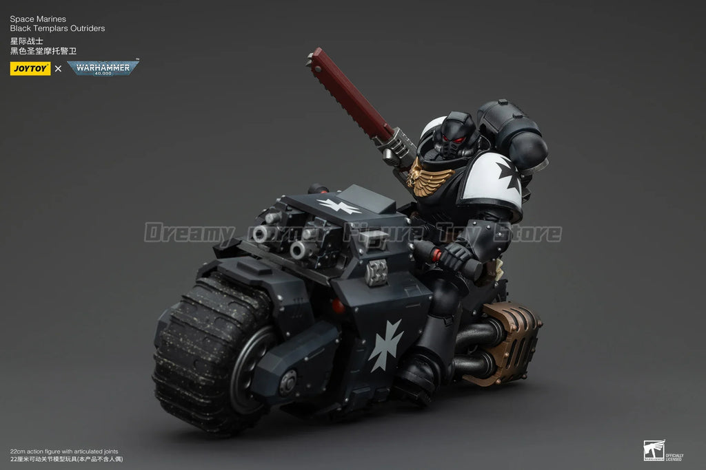 【In Stock】JOYTOY Warhammer 40K Space Marines Black Templars Outriders Brother Valtus 1/18 Action Figures Models Toys