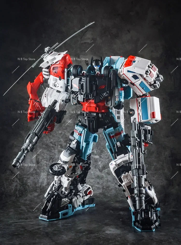 Transformation 5 in 1 Defensor Yes Model  YM-17 YM17 Vulcan Hot Spot  KO Action Figure Robot Model Deformed Toys