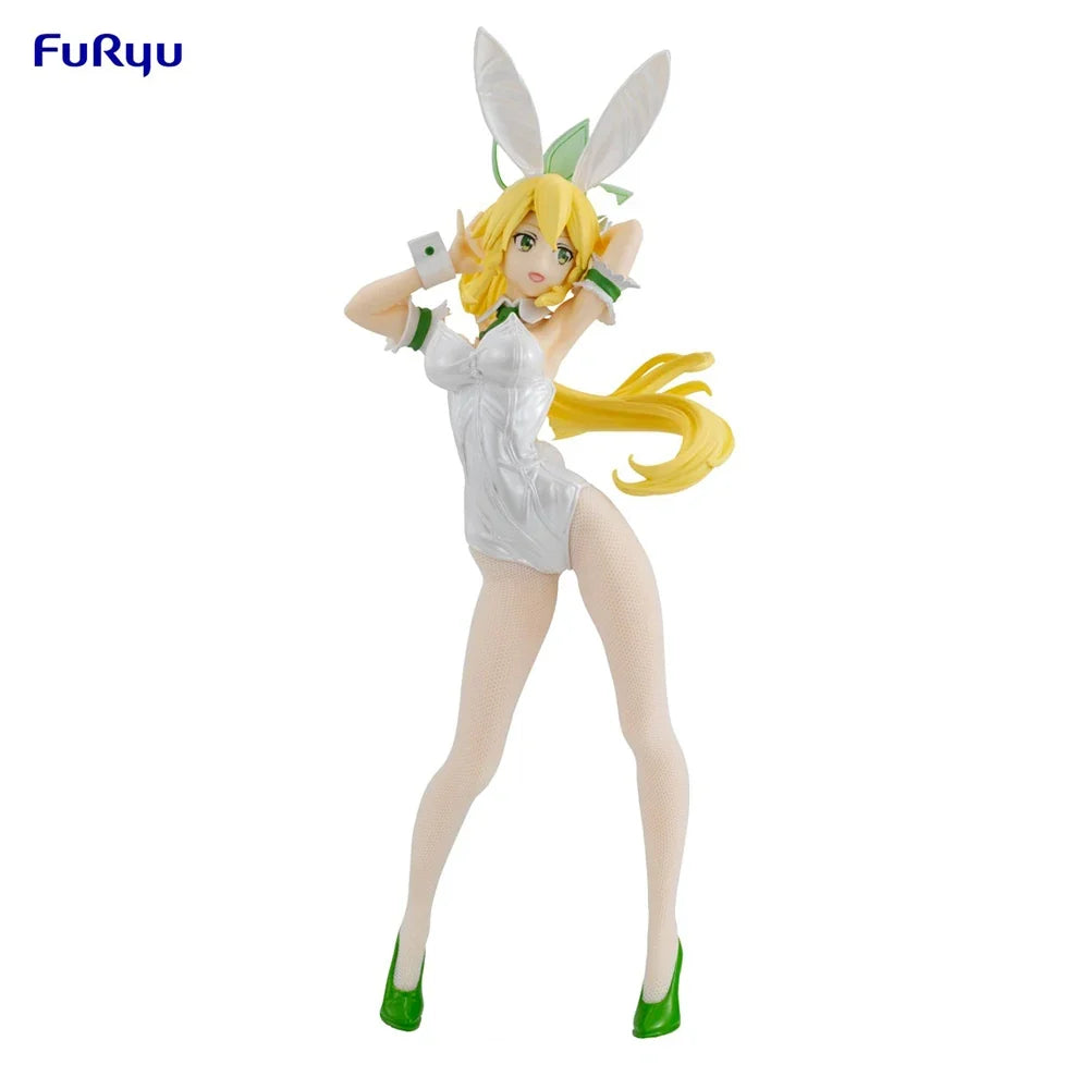 Original in Stock FuRyu BiCute Bunnies Sword Art Online Leafa Anime Figure Action Figure Collection Model Decoration Kawaii