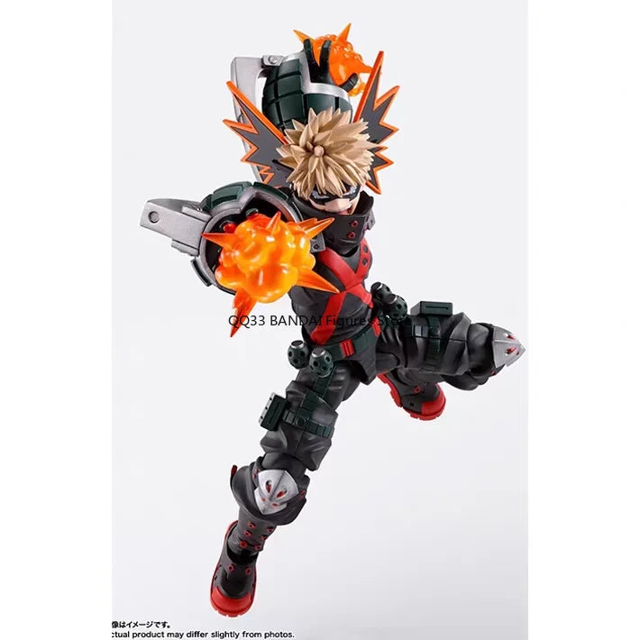 Bandai Original SHFiguarts My Hero Academia Izuku Midoriya Katsuki Bakugou Action Figure Active Joints Model Hobbies Collectible