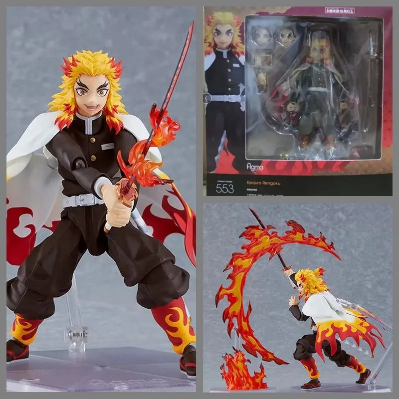 Demon Slayer Flame Hashira Rengoku Action Figure Model Tanjirou Nezuko Agatsuma Zenitsu Anime Figure Collect Hobbies Toys Gifts