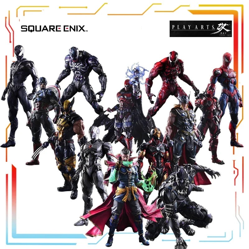 SQUAREENIX PLAY ARTS Modified Product with Movable Proportions and Dolls Series Marvel Anime Toys Model Festival Gift for Boys