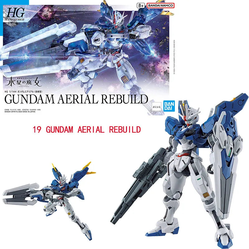 Bandai Genuine HG The Witch From Mercury GUNDAM LFRITH CALIBARN BEGUIR-BEU DARILBALDE ZOWORT HEAVY Anime Assembly Model Toys Kid