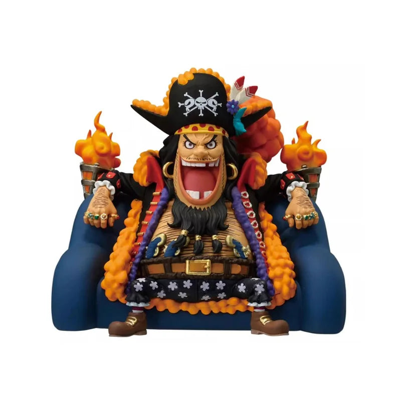 BANDAI Original One Piece WCF PREMIUM Blackbeard Pirates Kuzan Marshall D Teach Catarina Devon Anime Action Figures Toys Gift