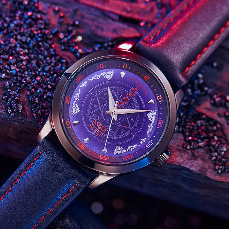 Fate genuine peripheral accessories watch Alter black saber watch My king Artoria co-branded student waterproof quartz watch