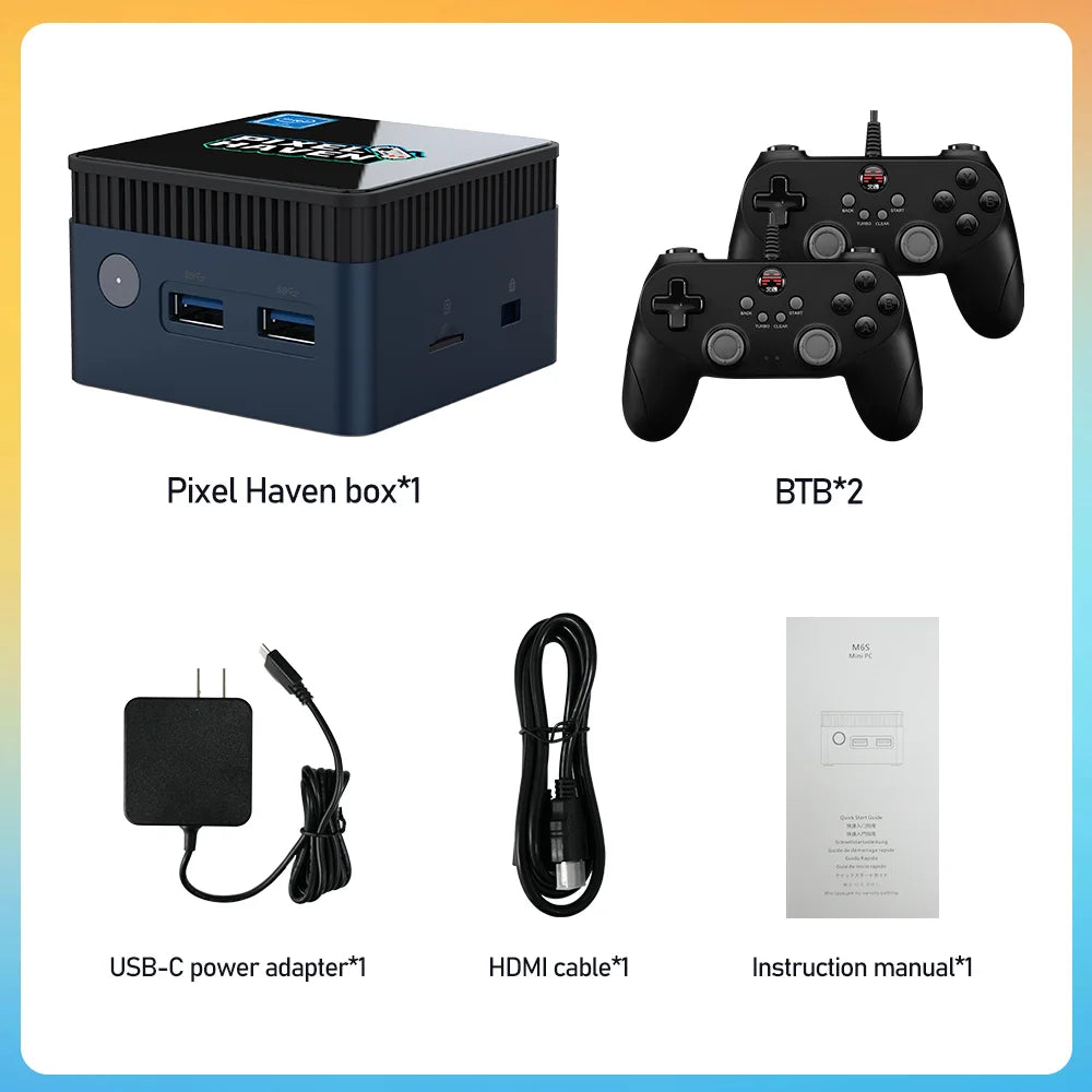 Game Console/Mini PC With 38000+Games With N100/Windows 11 Plug&Play 48 Emulators For PS3/PS2/Wii/N64/NES/GBA/NDS 12G+512G PC