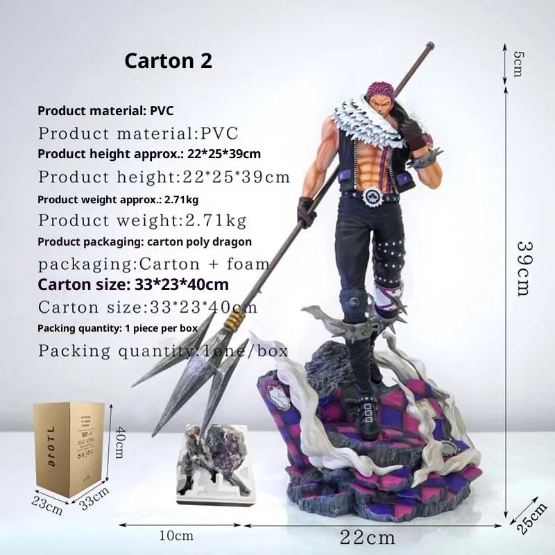 Hot Jt Statue 44cm Anime One Piece Figures Charlotte Katakuri Action Figures Gk Toy Model Ornaments Animation Gift