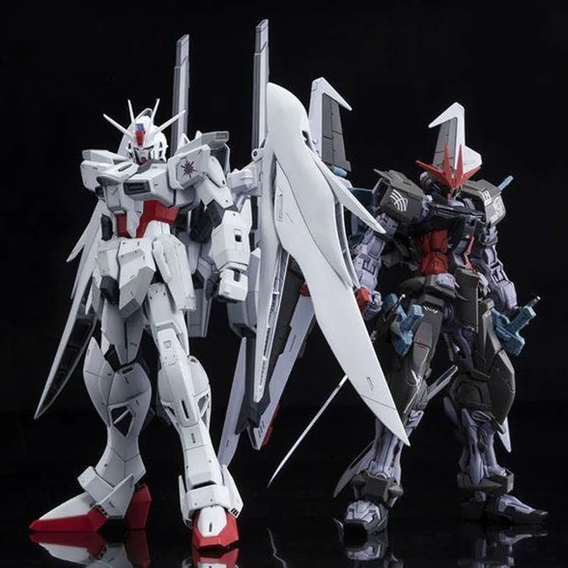 Bandai Original MG Impulse Gundam Blanche ZGMF-X56S 1/00 Anime Action Figure Assembly Model Toys Gifts For Children GUNDAM