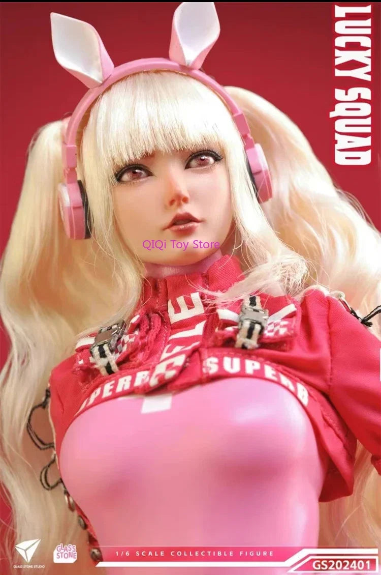 In Stock 1/6 Female Soldier Glass Stone Lucky Team Alice Movable Doll