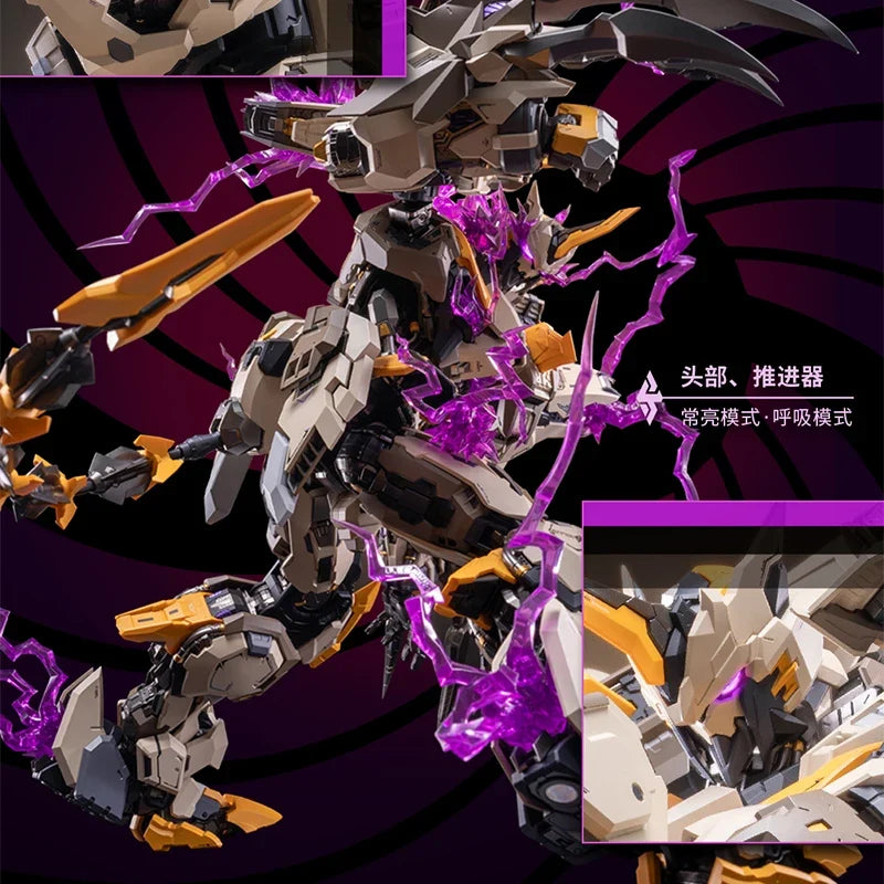 MOSHOWTOYS MCT-E01 MS0006 Whip Of God Perfection Action Mecha Figure Model With Magnetic Suction Lamp Group Control Collect Toys