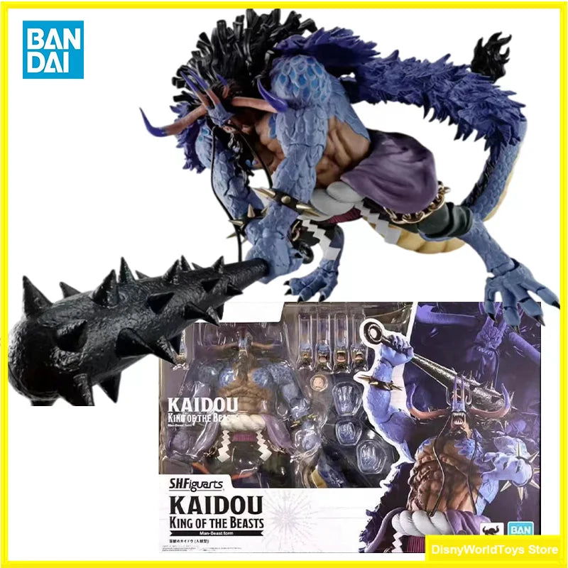 100% Original Bandai S.H.Figuarts SHF Kaido Of The Beasts Human Beast Form Kaidou In Stock Anime Action Collection Figures Toys