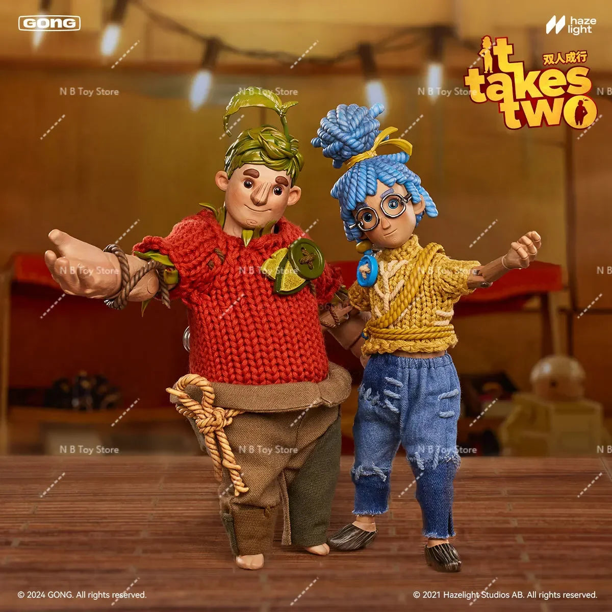 Resonance Gong It Takes Two Cloth Action Figures - Movable Collectible Dolls From The Game Toy Gifts