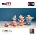 [IN STOCK] 1/20 Scale World Figure [BQG] - Slowpoke & Slowbro & Slowking & Mega Slowbro