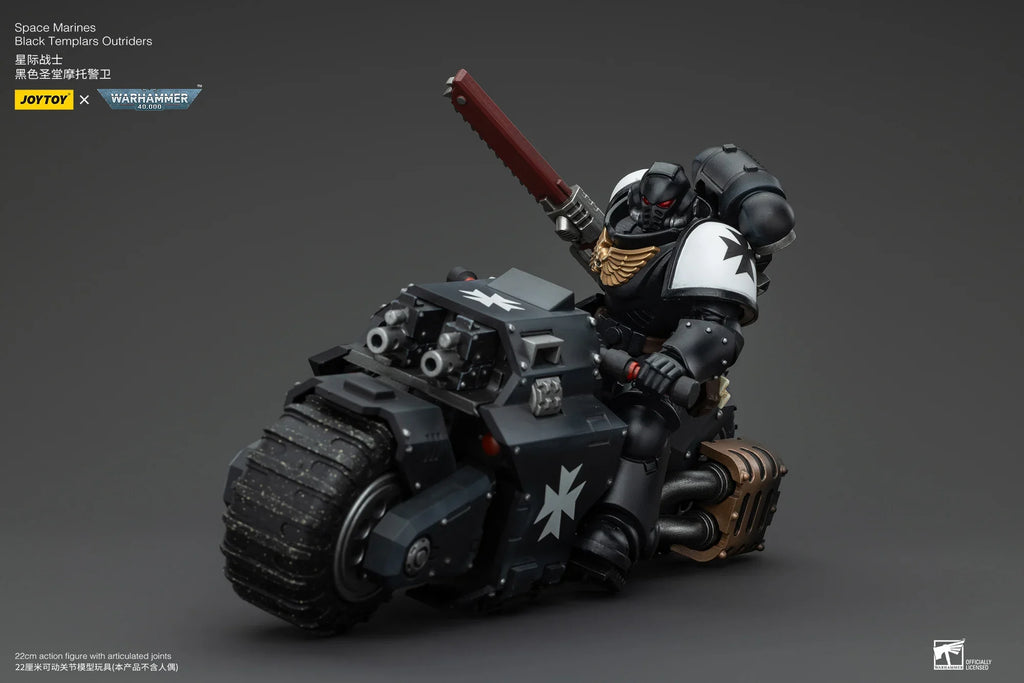 【In Stock】JOYTOY Warhammer 40K Space Marines Black Templars Outriders Brother Valtus 1/18 Action Figures Models Toys