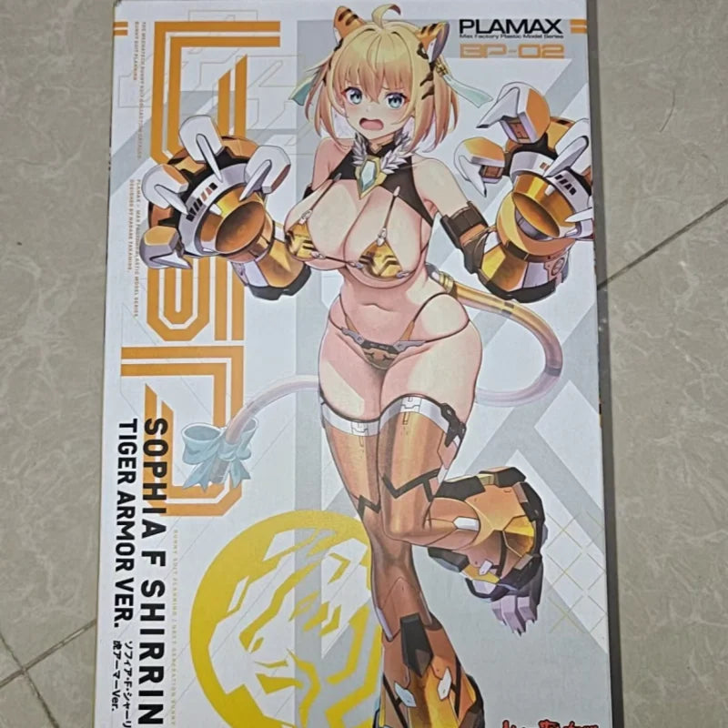 Original Max Factory Plamax (Bp-02) Bunny Suit Planning Sophia F. Shirring Tiger Armor Ver. Anime Peripheral Figure Toys