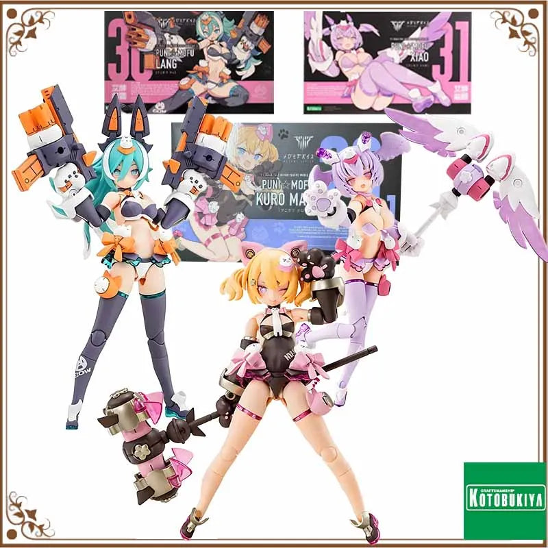MEGAMI DEVICE PUNI MOFU LANG KKURO MAO Anime Action Figures Original kotobukiya Model Toys Collectible Model Ornaments Gifts