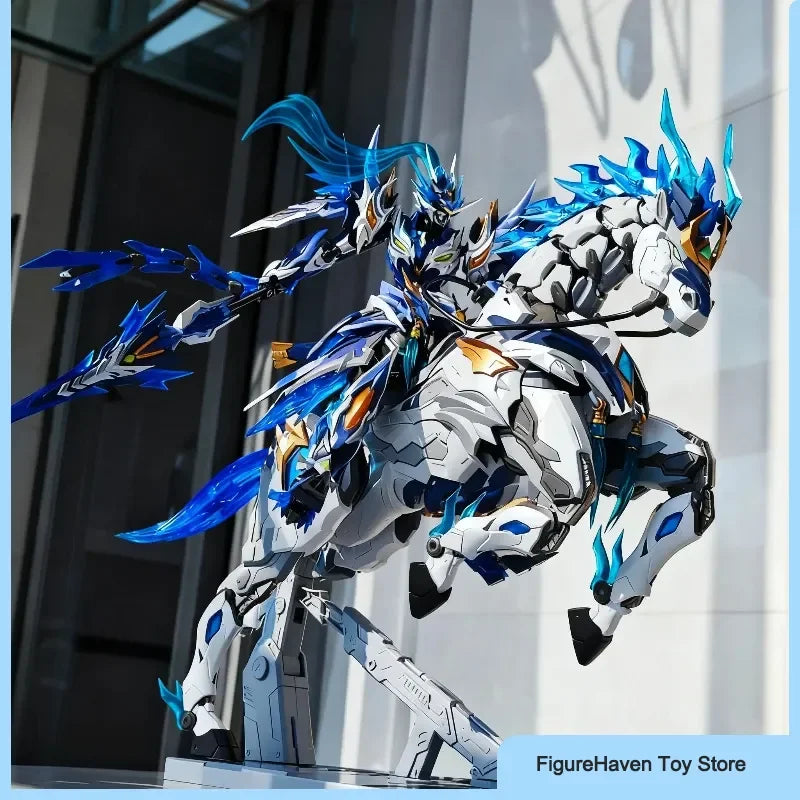Legend Of Star General 1/10 Zhao Yun Action Figures With Mount Alloy Skeleton Mecha Toy Deco Collectible Assembly Model Kit Gift