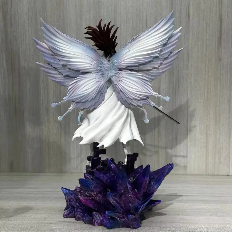 Bleach Blue Aizen Sasuke Butterfly Transformation Anime Action Figure Collectible Model Statue 32cm Tabletop Decoration Gift