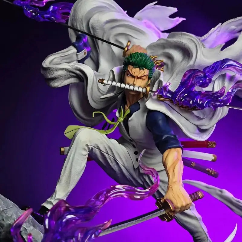 New 22cm One Piece Anime Figure Gk Roronoa Zoro Action Figure Pvc Collection Cartoon Model Toys Desktop Decorative Ornaments