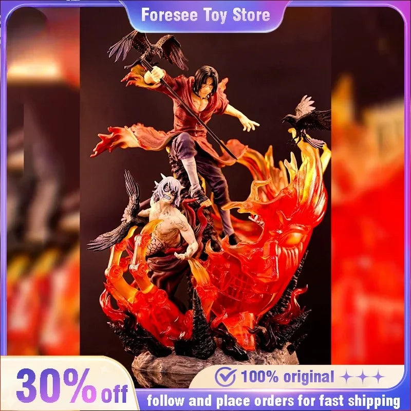40cm Uchiha Itachi NARUTO Animation Peripherals Emit Light Yakushi Kabuto Model Figure Decoration Festival Craft Toy Collections