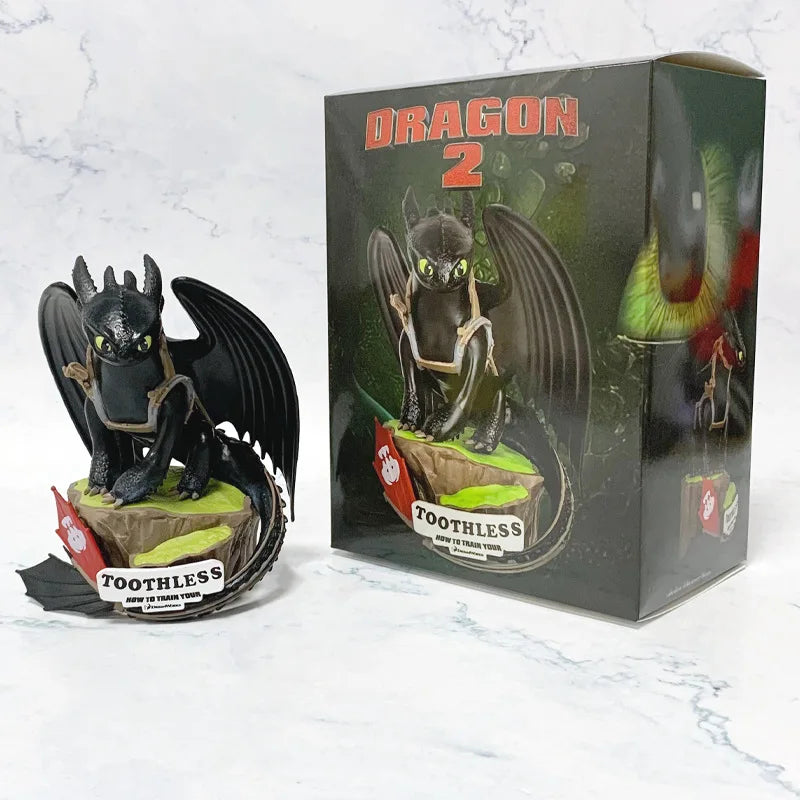 Beast Kingdom Dragon Taming Master Night Evil Dinosaur Toothless Boy Toothless Boy Doll Model Desktop Ornament