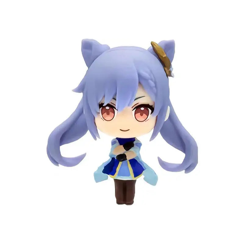 Anime Genshin Impact Kawaii Figure Paimon Amber Klee Kelly Action Figure Cute Game Figurine Model Kid Toys Children's Day Gifts
