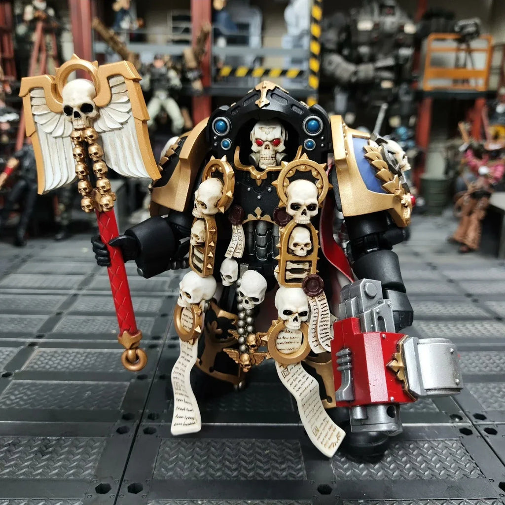 【Original】JOYTOY Warhammer 40K Ultramarines Terminator Chaplain Brother Vanius 1/18 Action Figure Model