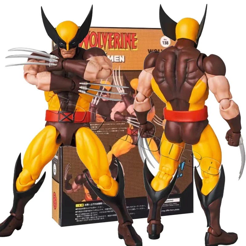 In Stock Ct Toys Wolverine Deadpool Anime Figure Mafex 138 Deadpool 3 Movie Action Figure Figurine Model Statue Collection Toys