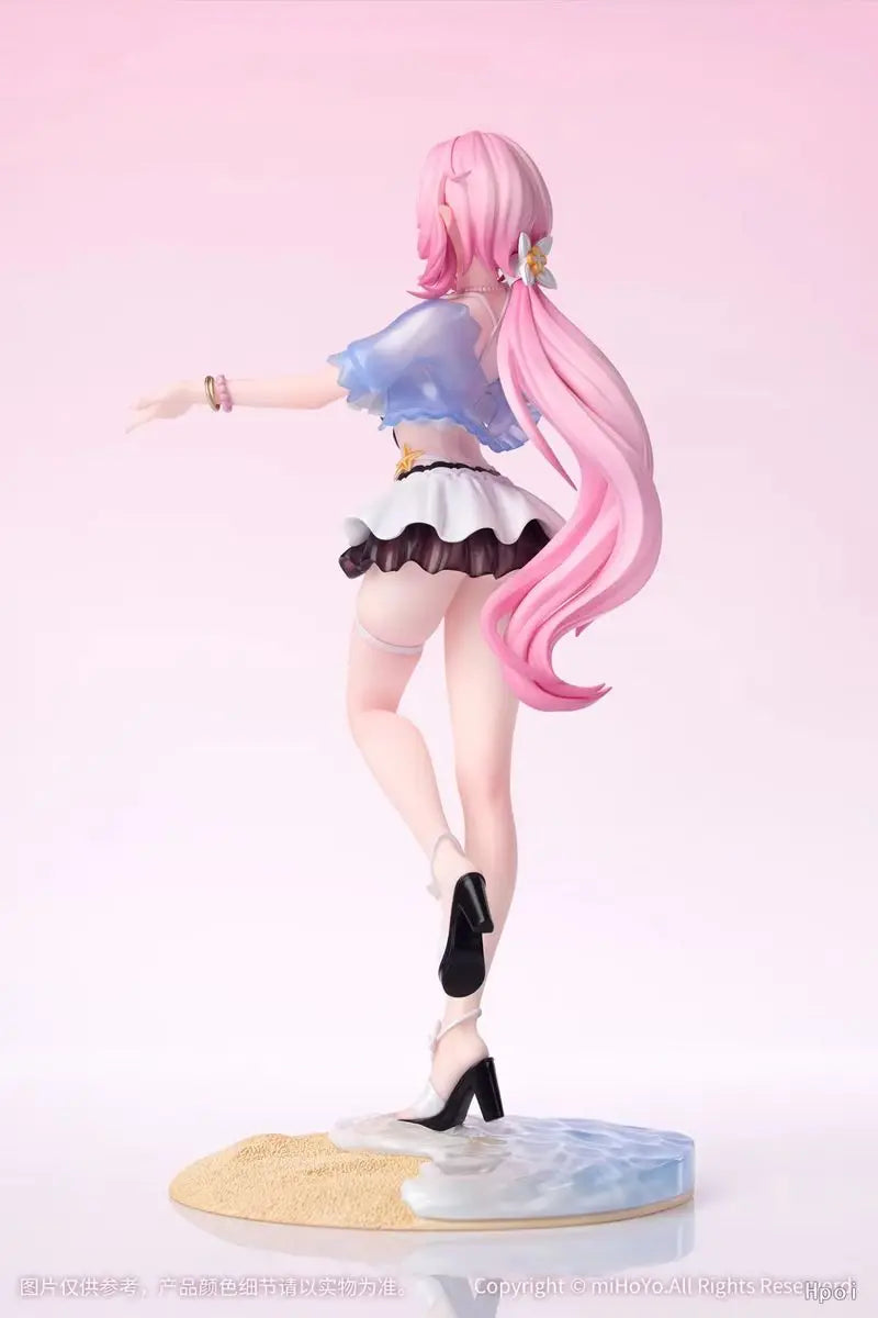 22cm Anime Game Honkai Impact 3rd Elysia Figure Gift+ 1/8 Summer Miss Elf Ver Desktop Standing Model Toy Doll Aciton Figure Pvc