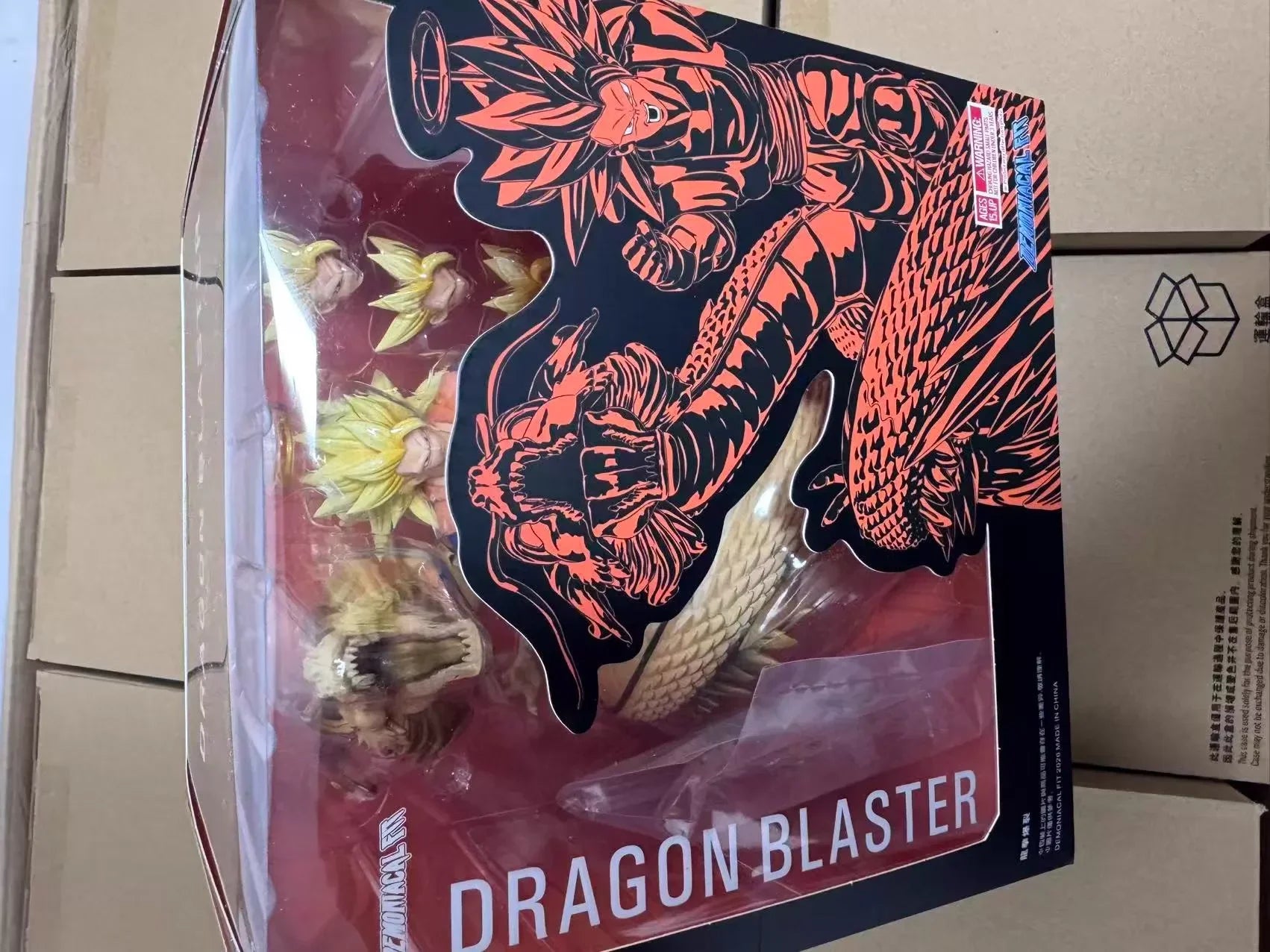 Auf Lager Dämonische Passform SSJ3 Goku Figur Dragon Ball Z SHF Super Saiyajin Dragon Blaster Goku Dragon Blaster Actionfiguren Modell
